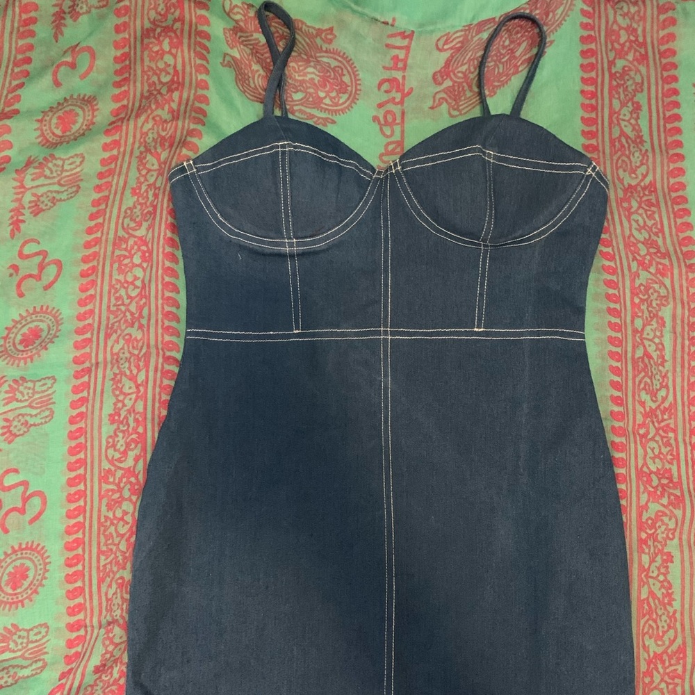 Jean pencil dress